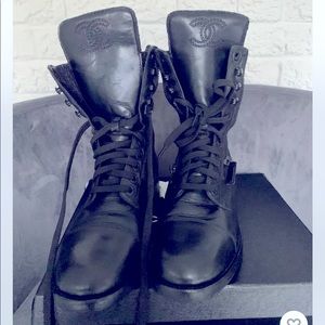 Chanel Combat Boots